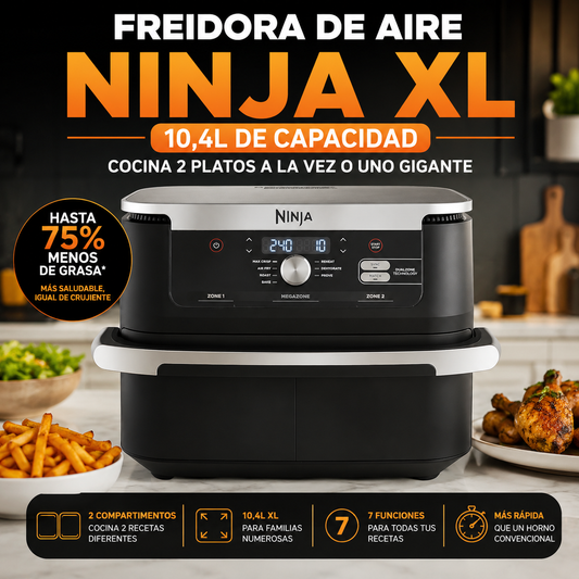 Freidora Lumina de Aire Doble XL 10,4L