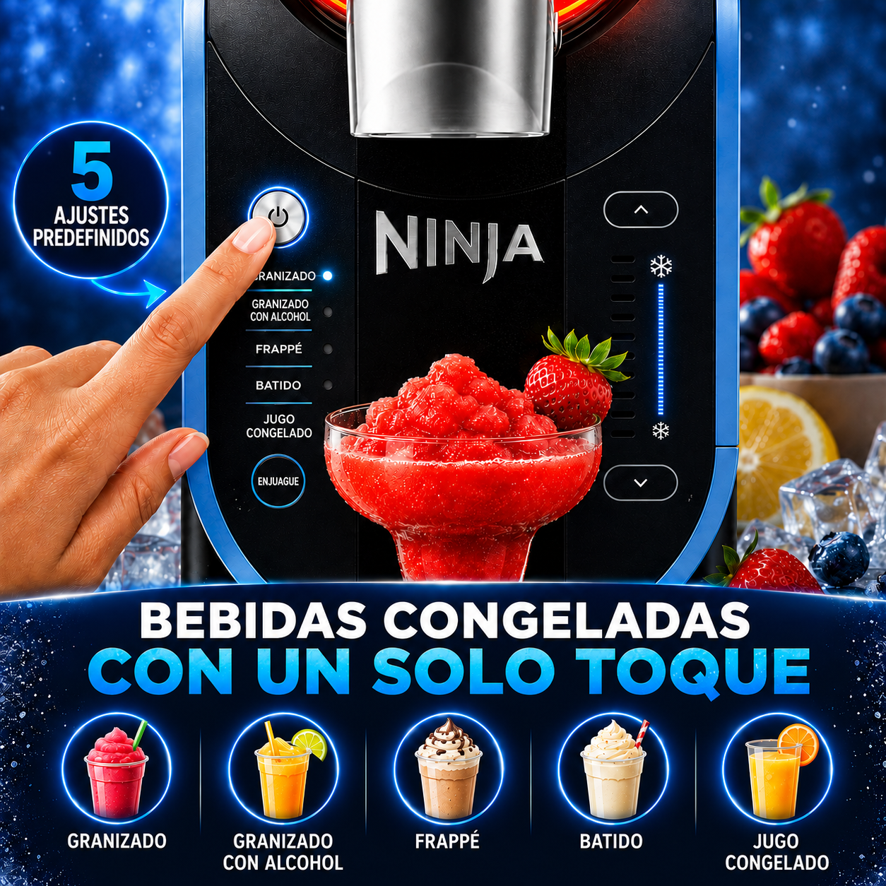 Lumina Slush 7+ porciones por preparación.